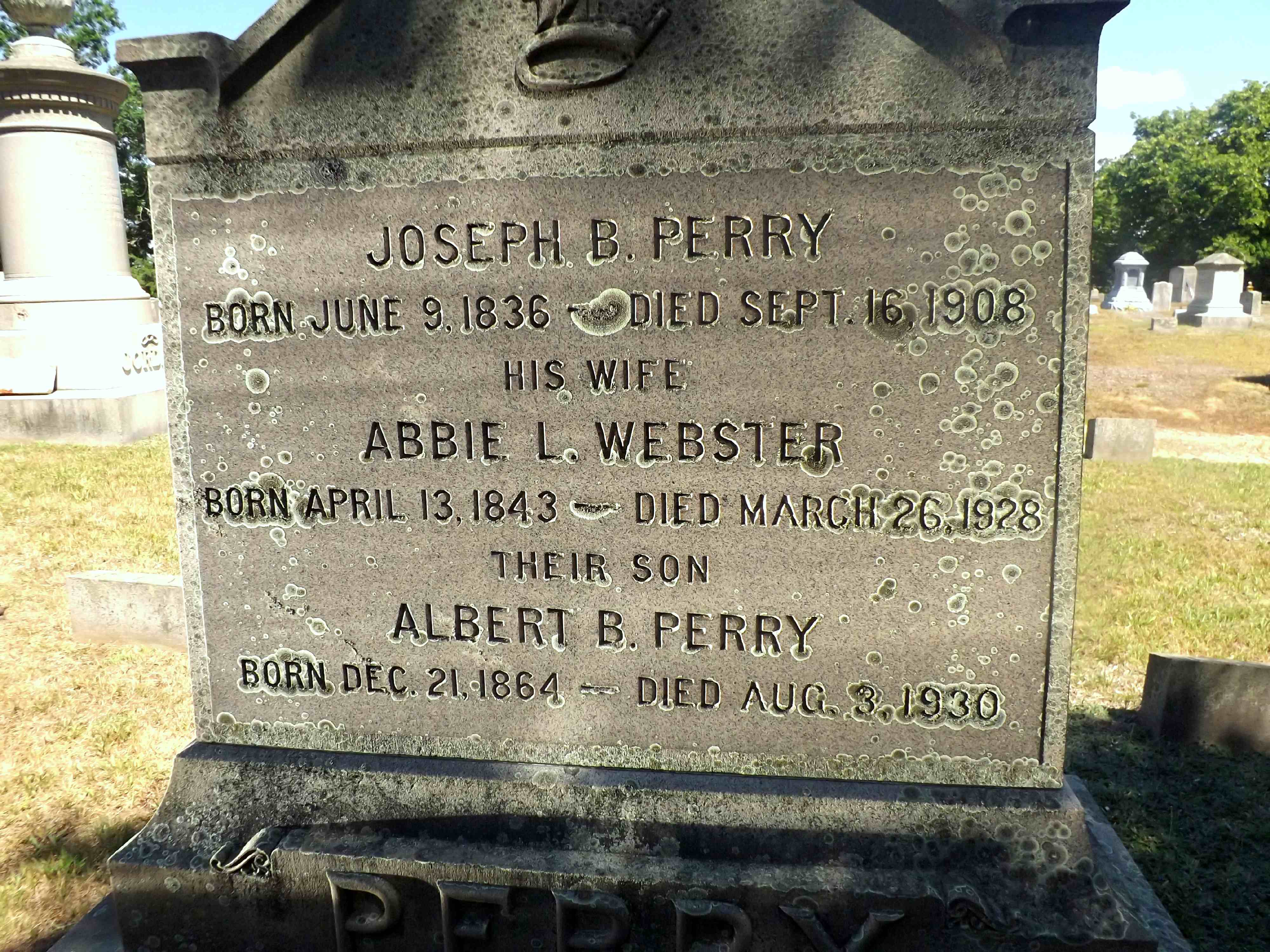 Rhode Island Historic Cemeteries - Person Details