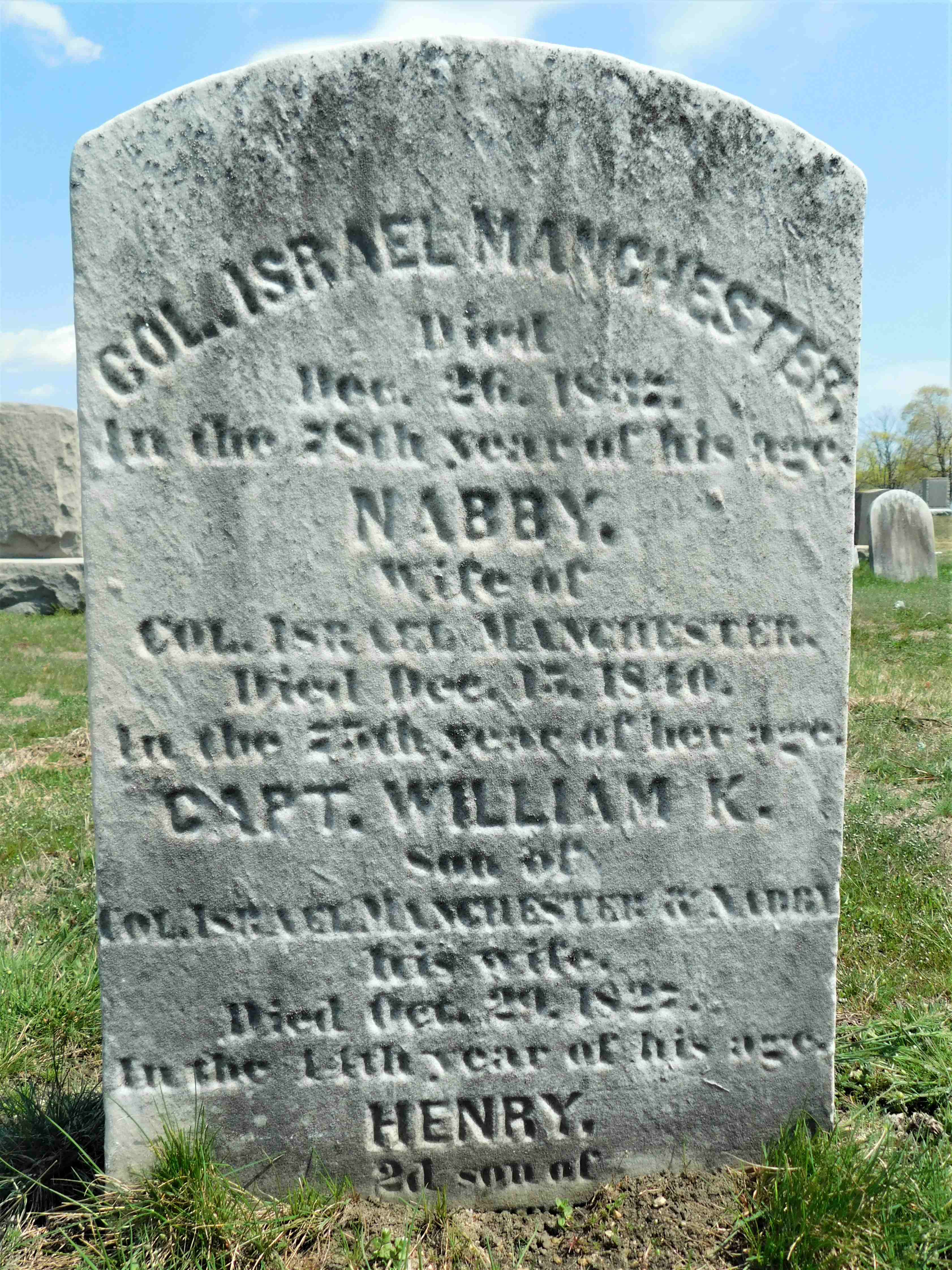Rhode Island Historic Cemeteries - Person Details