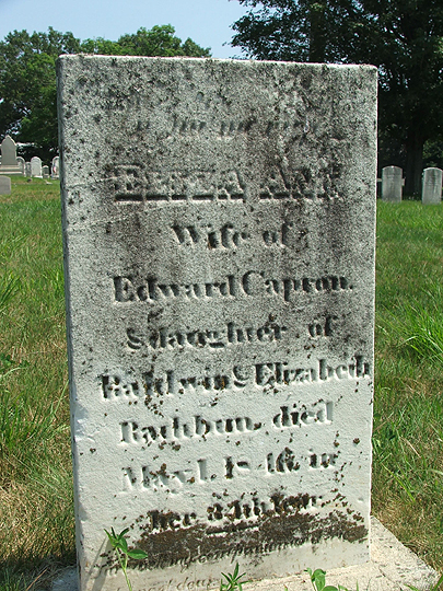 Elizabeth Rathbun Rhode Island Historic Cemeteries - Person Details